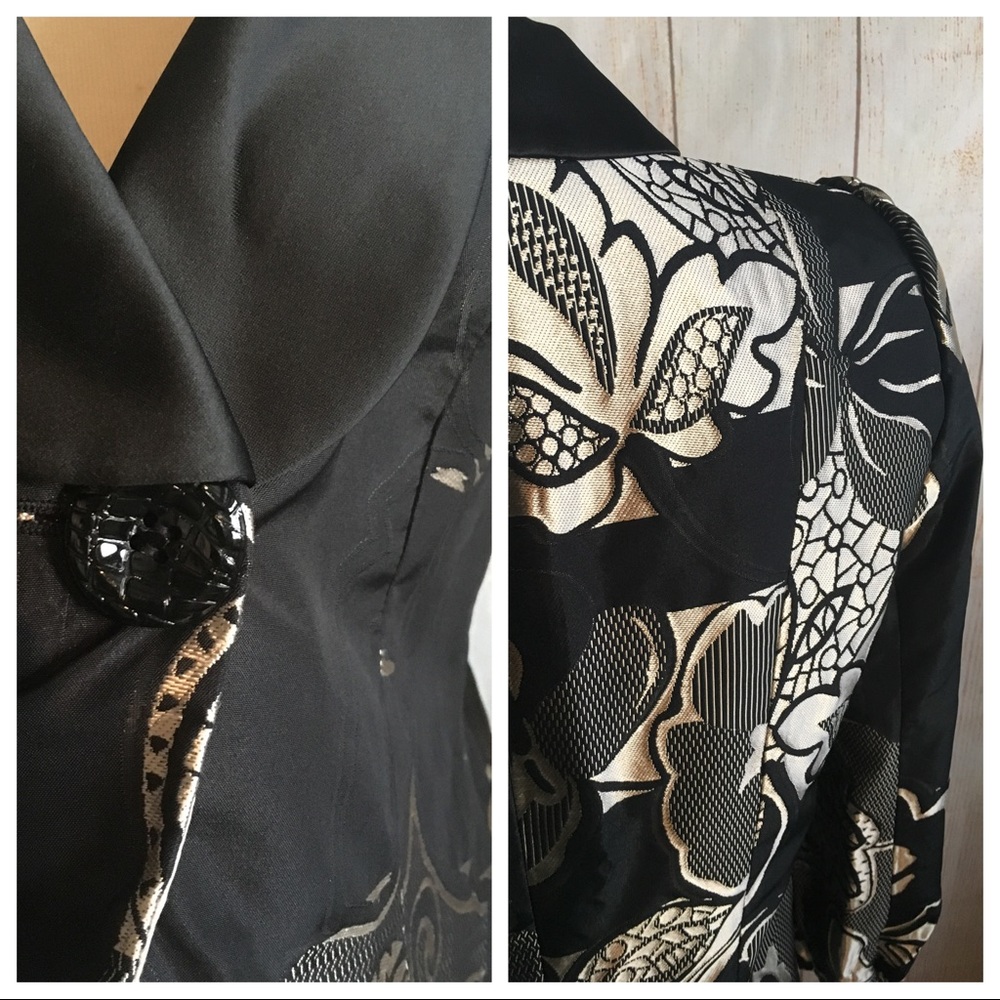 Armani Collezioni | Modern Floral Jacquard Jacket - Picture 5 of 8